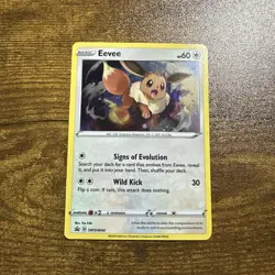 Eevee Promo SWSH: Sword & Shield Promo Cards SWSH042 Colorless Holo Pokemon Card - Image 1