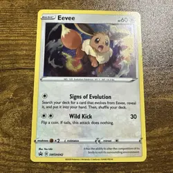 Eevee Promo SWSH: Sword & Shield Promo Cards SWSH042 Colorless Holo Pokemon Card - Image 2