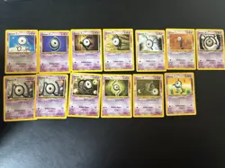 Pokemon Unown Lot - Neo Discovery - B, D, E, K, L, M, N, O, S, V, Y - Image 1