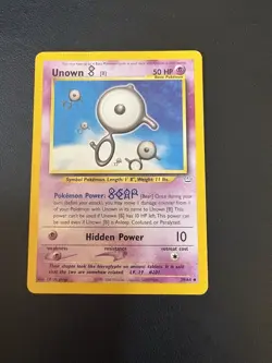 Pokemon Unown Lot - Neo Discovery - B, D, E, K, L, M, N, O, S, V, Y - Image 2