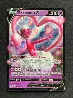 Pokemon TCG Enamorus V Sword & Shield - Lost Origin 082/196 Holo Ultra Rare - Image 1