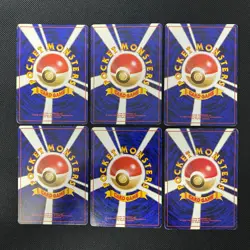 Jungle 1997 Normal Card Set of 6 Japanese Pokemon Card Old Back s007462 - Image 2