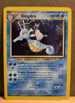 Kingdra Neo Genesis 8/111 Rare unlimited Holo DMG - ungraded Pokemon Card - Image 1