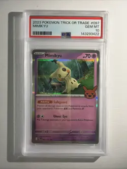 2024 POKEMON TRICK OR TRADE MIMIKYU #037 PSA 10 NEW CERT! - Image 1