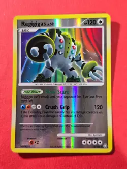 2008 Pokemon D and P Legends Awakened Reverse Foil #15 Regigigas, Rare, cd1 - Image 1
