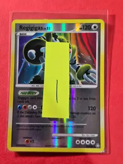 2008 Pokemon D and P Legends Awakened Reverse Foil #15 Regigigas, Rare, cd1 - Image 3