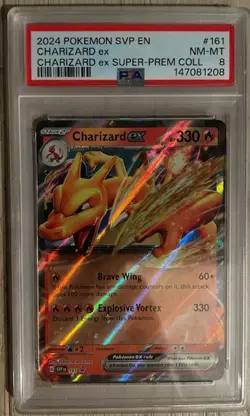 2024 POKEMON SVP PROMO SUPER-PREMIUM COLLECTION #161 CHARIZARD EX PSA 8 - Image 1