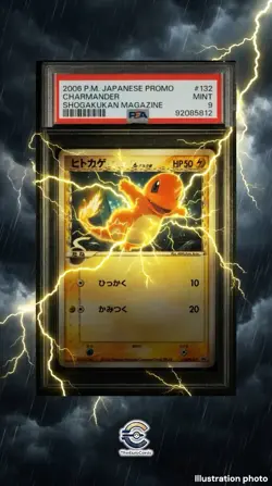 Charmander Pokemon 2006 Shogakukan Magazine Promo Jpn LOW POP RARE PSA 9 MINT - Image 3