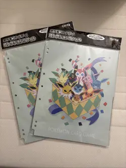 New Pokemon card Eevee collection collection file refill 2 pieces - Image 1