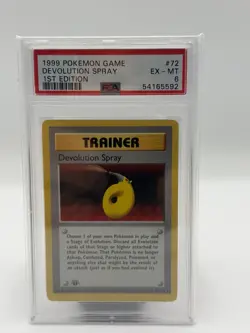 Pokemon TCG Devolution Spray Base Set Shadowless 1st Edition PSA 6 72/102 - Image 1