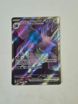 Team Rocket's Nidoking ex 216/182 Ultra Rare Destined Rivals Pokemon Holo NM - Image 1