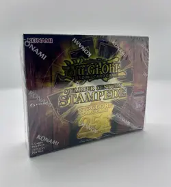 YUGIOH TCG QUARTER CENTURY STAMPEDE ENGLISH 1ST EDITION FACTORY SEAL BOOSTER BOX - Image 1