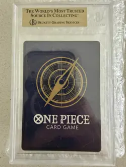 One Piece CCG Trafalgar Law Manga Alternate Art OP10-119 Beckett 10 Pristine - Image 2