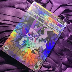Bulma & Goku Dragon Ball Z Black Goddess Story Waifu Anime Holo Card - Image 3