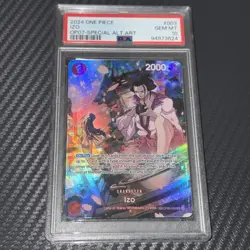 2024 One Piece Izo OP07 Special Alternate Art PSA 10 Gem Mint - Image 1
