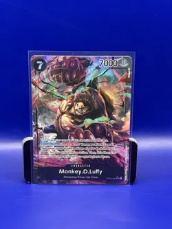 Monkey.D.Luffy Alternate Art OP04-090 Kingdoms Of Intrigue SR One Piece LP TCG - Image 1