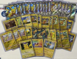 HUGE Pikachu Lot, 40 cards; Holos, Reverese, etc. Rising Rivals, Promos, Pokemon - Image 1