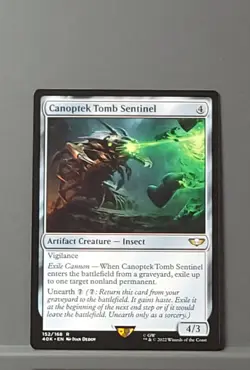 MTG - Canoptek Tomb Sentinel - Universes Beyond: Warhammer 40,000 (40K) Card#152 - Image 1