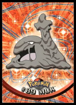 Pokemon Cards Muk #89 Topps Trading Cards Series 2 LP *1 - Image 1