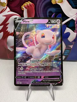 Mew V 060/159 Ultra Rare Fusion Strike Near Mint Pokemon Card - Image 1