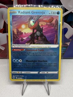 Radiant Greninja 046/189 Holo Rare Astral Radiance Lightly Played Pokemon Card - Image 2