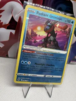 Radiant Greninja 046/189 Holo Rare Astral Radiance Lightly Played Pokemon Card - Image 3