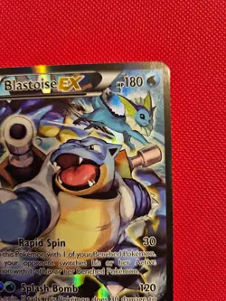 LP /MP - Pokemon TCG Blastoise EX XY122 Full Art Holo Black Star Promo Card - Image 5