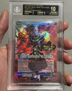 Whis Bgs 10 Black Label world Championship Dragon Ball super card leader serial - Image 3