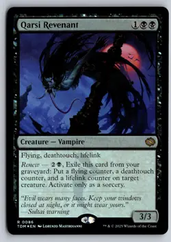 Qarsi Revenant 86 R Tarkir: Dragonstorm Magic: The Gathering Foil NM/M - Image 1