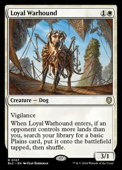 1x Loyal Warhound NM Eng MTG - Bloomburrow Commander - Image 1