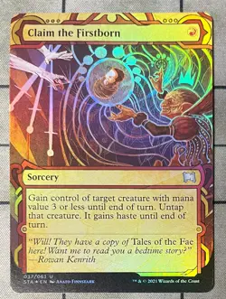 *foil* CLAIM THE FIRSTBORN 037 Strixhaven Mystical Archives MTG Magic - Image 1