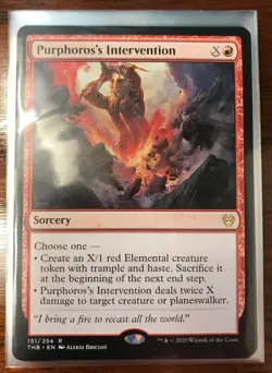 PURPHOROS'S INTERVENTION Theros Beyond Death MTG Magic the Gathering THB - Image 1