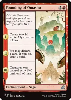 *foil FOUNDING OF OMASHU 0116 Avatar The Last Airbender MTG - Image 1