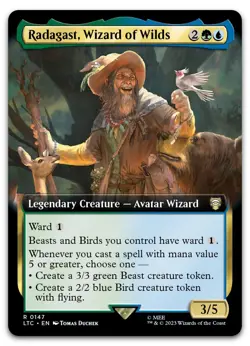 Radagast, Wizard of Wilds (Extended Art) #147 NM Lord of the Rings LTC Magic MTG - Image 1