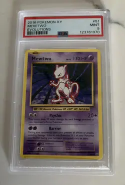 2016 😺 PSA-9 Mewtwo Pokemon XY Evolutions #51 - Image 1