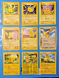 Pikachu & Raichu 9-Card Lot Pokemon TCG WOTC - Image 1