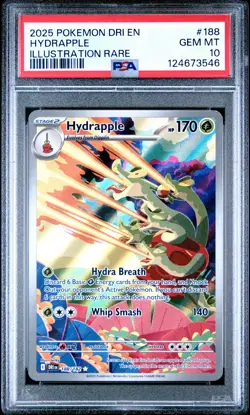 2025 POKEMON DRI EN-DESTINED RIVALS ILLUSTRATION RARE #188 HYDRAPPLE PSA 10 - Image 1