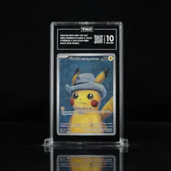 2023 SVP Pokemon X Van Gogh Promo #085 Pikachu With Grey Felt Hat TAG 10 (975) - Image 1