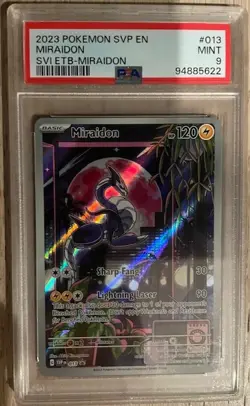 2023 Pokemon Svp En-Sv Black Star Promo #013 Miraidon Svi Etb-Miraidon PSA 9 - Image 1