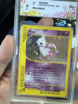 Mew Expedition 19/165 Holo 2002 Pokemon Swirl Graad Psa 7 - Image 1
