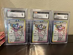Pokemon TCG Espeon ex Black Star Promo Holo CGC 9 EN 175 Figure Collection 3x - Image 1