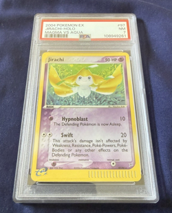 2004 POKEMON EX TEAM MAGMA VS TEAM AQUA #97 JIRACHI-HOLO PSA 7 - Image 2