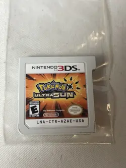 Pokemon Ultra Sun Nintendo 3DS Authentic Cartridge Tested Working - Image 1