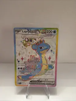 Lapras ex 158/142 Stellar Crown Ultra Rare Full Art Pokemon - Image 1