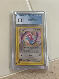 CGC 9.5 Gem Mint Porygon Aquapolis Common Pokemon 103a/147 - Image 1