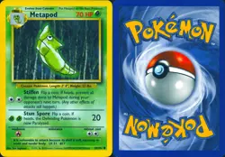 METAPOD 54/102 COMMON BASE SET UNLIMITED POKEMON MP - Image 3