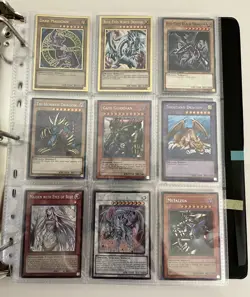 Yugioh 100 Foil Card Binder Lot Dark Magician Blue-Eyes White Dragon Gate Guard - Image 2