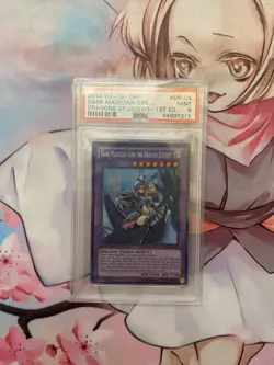 Yugioh Dark Magician Girl the Dragon Knight DRLG 1st Ed PSA 9 EN004 - Image 1