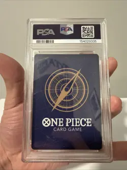 2025 ONE PIECE OP11-A FIST OF DIVINE SPEED #080 GEAR TWO ALTERNATE ART PSA 9 - Image 2