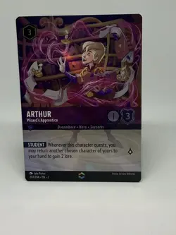 Arthur - Wizard's Apprentice #207 Disney Lorcana Holo Foil *See Description - Image 1